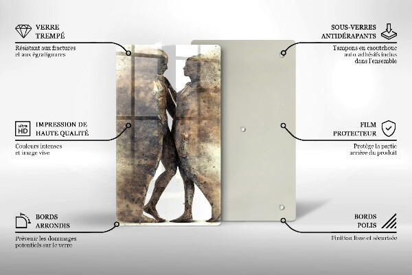 De vidrio templado Cuerpos de personas enamoradas