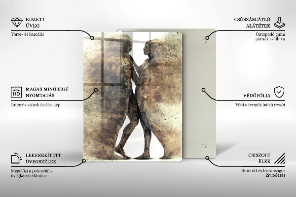 De vidrio templado Cuerpos de personas enamoradas