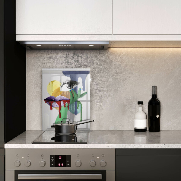 De vidrio templado Collage de arte abstracto