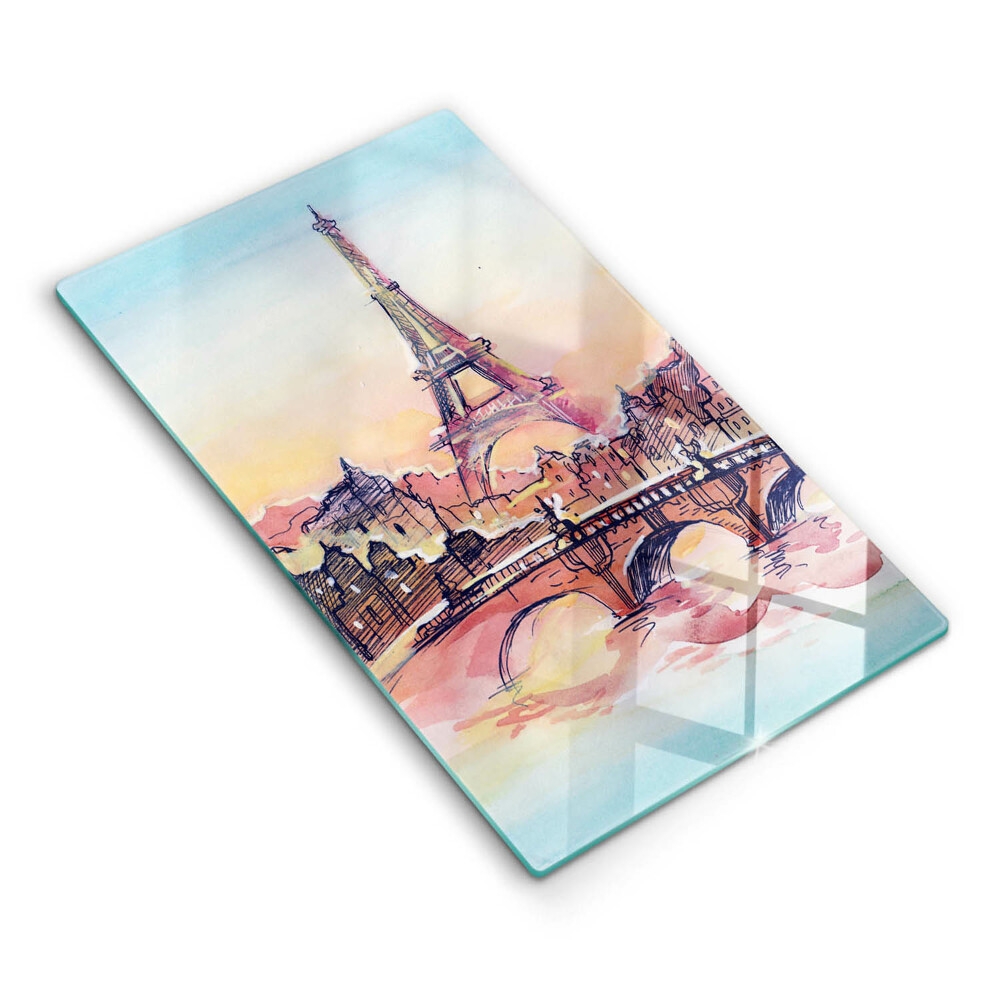 De vidrio templado Paisaje de la Torre Eiffel de París