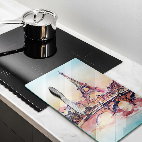 De vidrio templado Paisaje de la Torre Eiffel de París