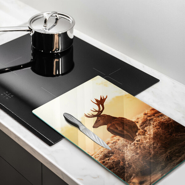 De vidrio templado Ciervo en el campo