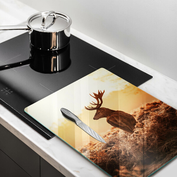 De vidrio templado Ciervo en el campo