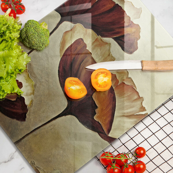 De vidrio templado Flores boho pintadas