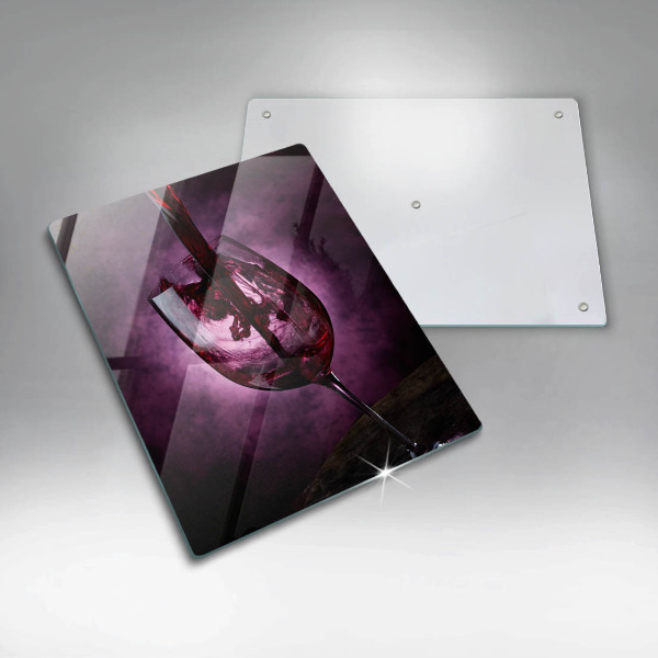 De vidrio templado Una copa de vino