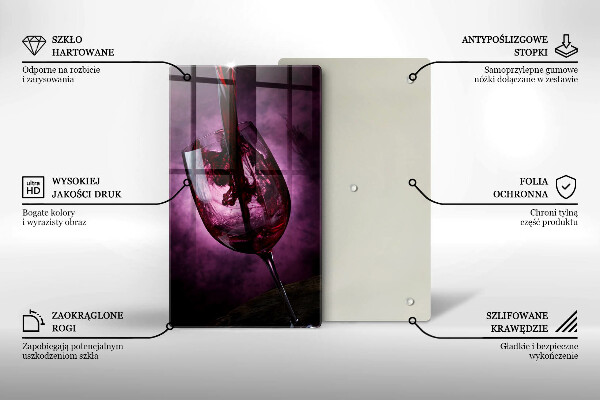 De vidrio templado Una copa de vino