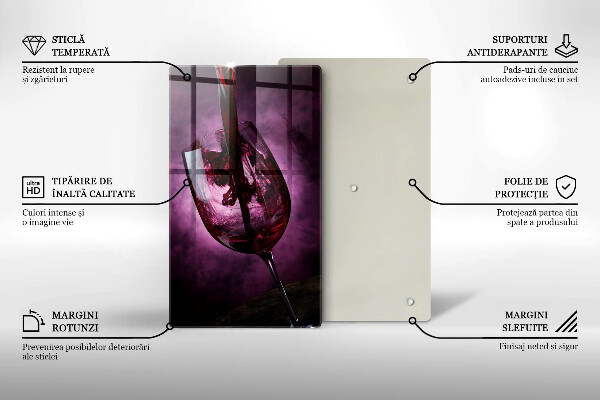 De vidrio templado Una copa de vino