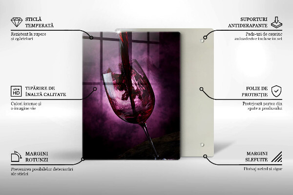 De vidrio templado Una copa de vino