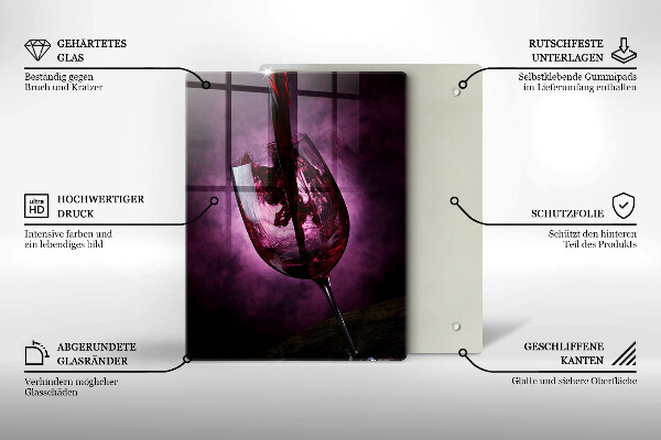 De vidrio templado Una copa de vino