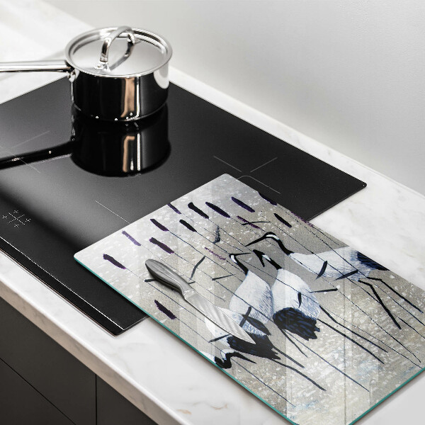 De vidrio templado grullas japonesas