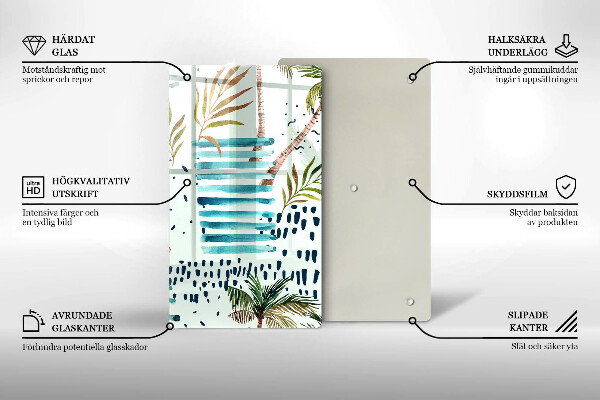 De vidrio templado Ilustraciones de vacaciones