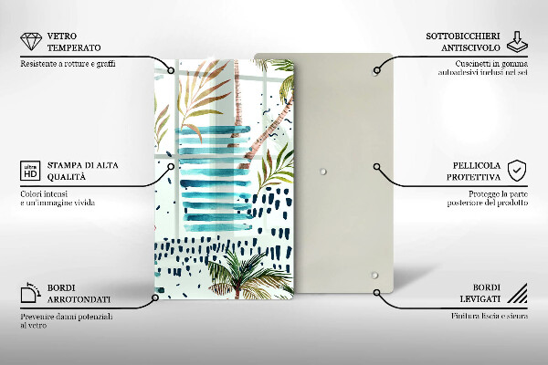 De vidrio templado Ilustraciones de vacaciones