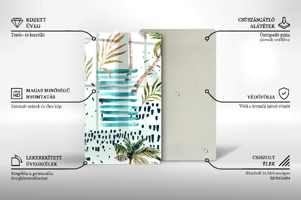 De vidrio templado Ilustraciones de vacaciones