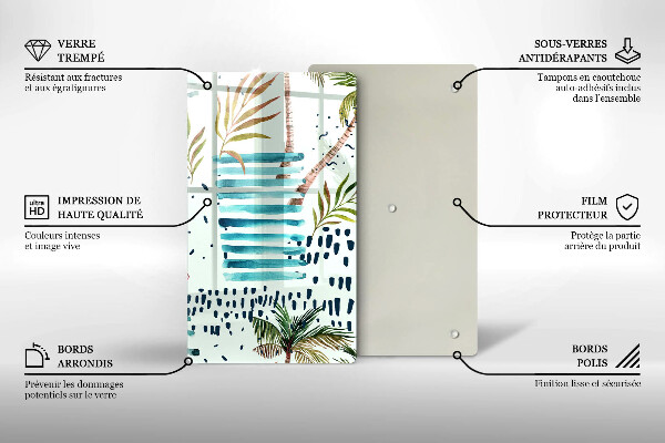 De vidrio templado Ilustraciones de vacaciones