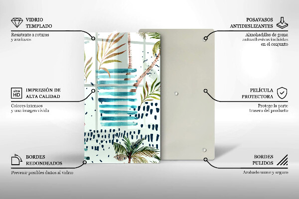 De vidrio templado Ilustraciones de vacaciones