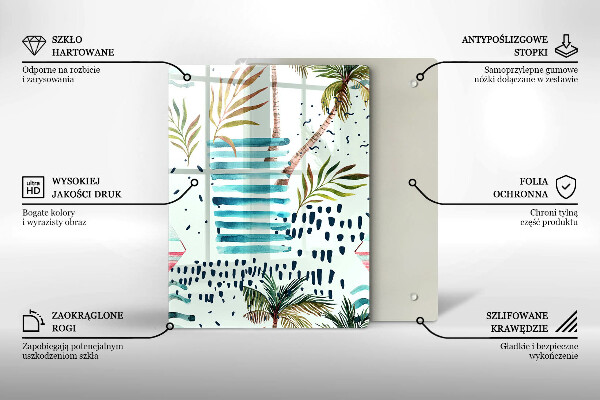 De vidrio templado Ilustraciones de vacaciones