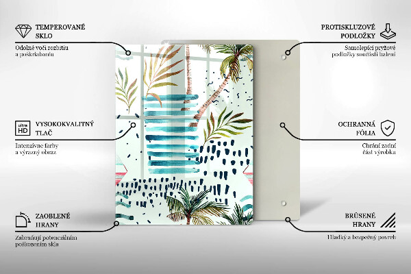 De vidrio templado Ilustraciones de vacaciones