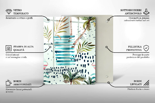 De vidrio templado Ilustraciones de vacaciones