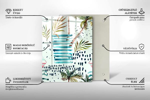 De vidrio templado Ilustraciones de vacaciones