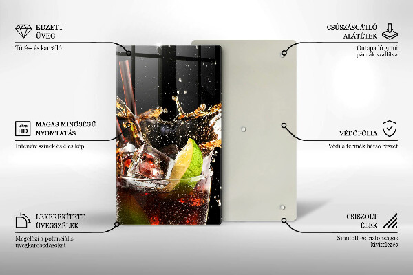 De vidrio templado beber con hielo