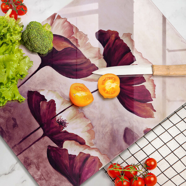 De vidrio templado pintura de flores