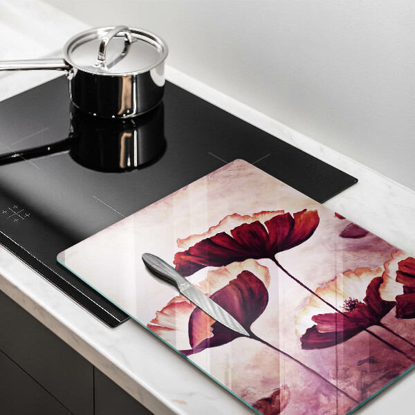 De vidrio templado pintura de flores