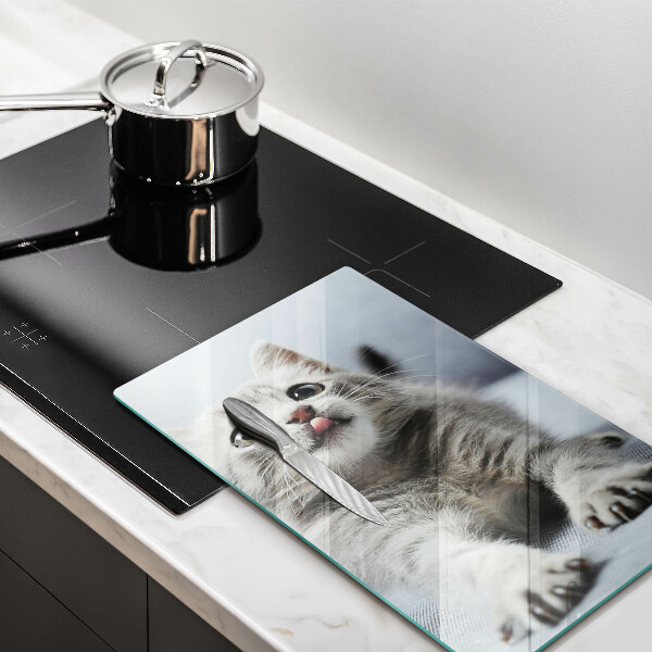 De vidrio templado Pequeño gatito lindo