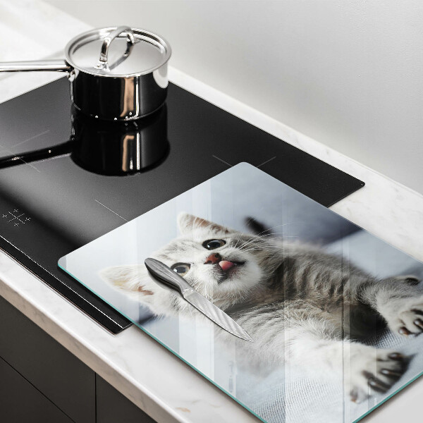 De vidrio templado Pequeño gatito lindo