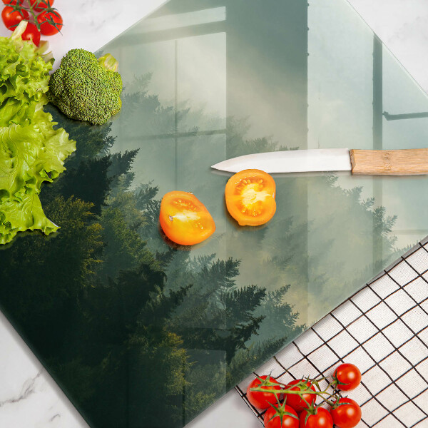 De vidrio templado Vista del paisaje del bosque