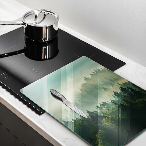 De vidrio templado Vista del paisaje del bosque