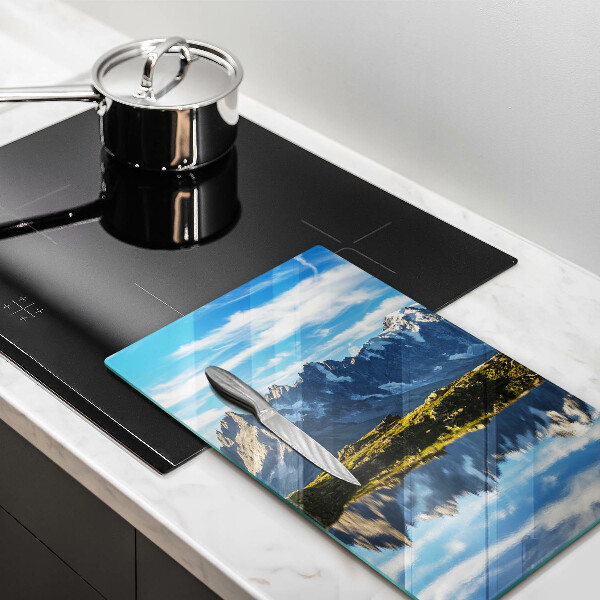 De vidrio templado paisaje de montaña