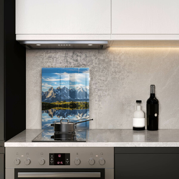 De vidrio templado paisaje de montaña