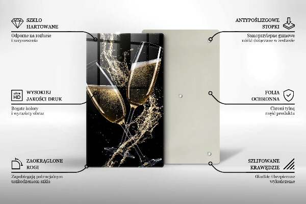 De vidrio templado Copas de champán