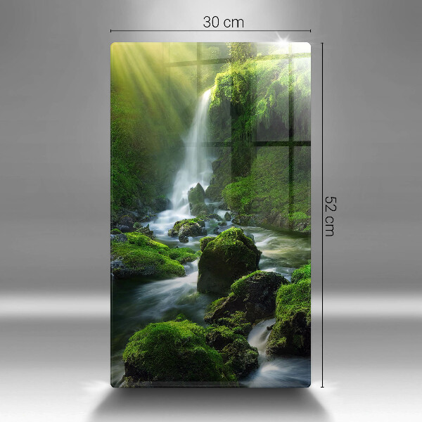 De vidrio templado Cascada en la selva