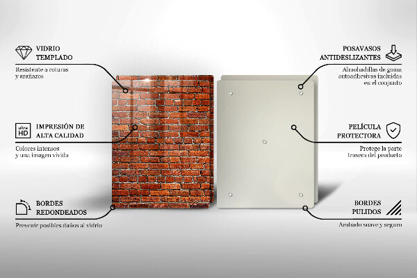 De vidrio templado Muro de pared de ladrillo