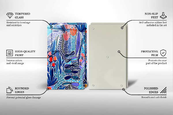 De vidrio templado Prado pintado