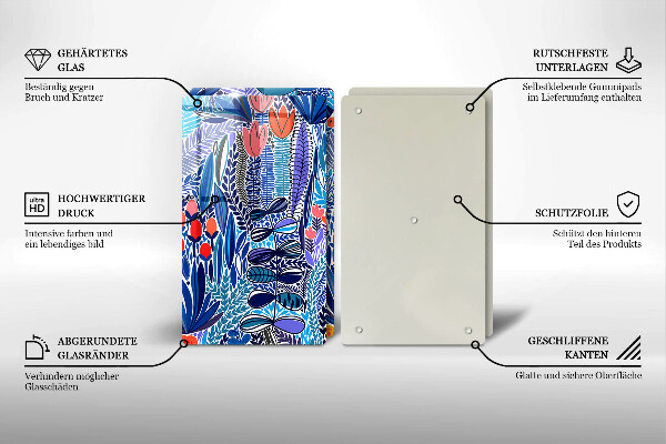 De vidrio templado Prado pintado