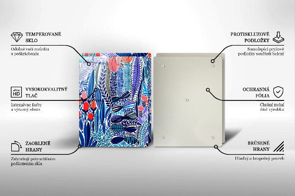 De vidrio templado Prado pintado