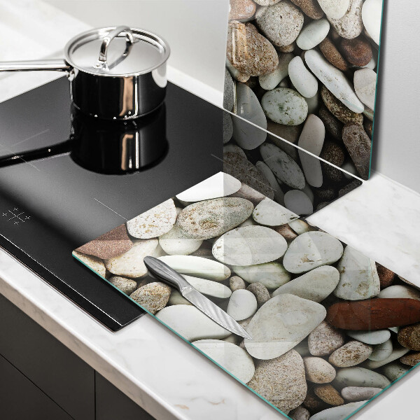 De vidrio templado Fondo de piedras pequeñas