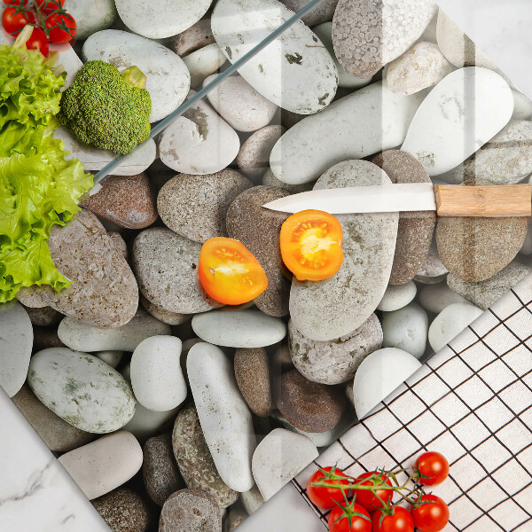 De vidrio templado Fondo de piedras pequeñas