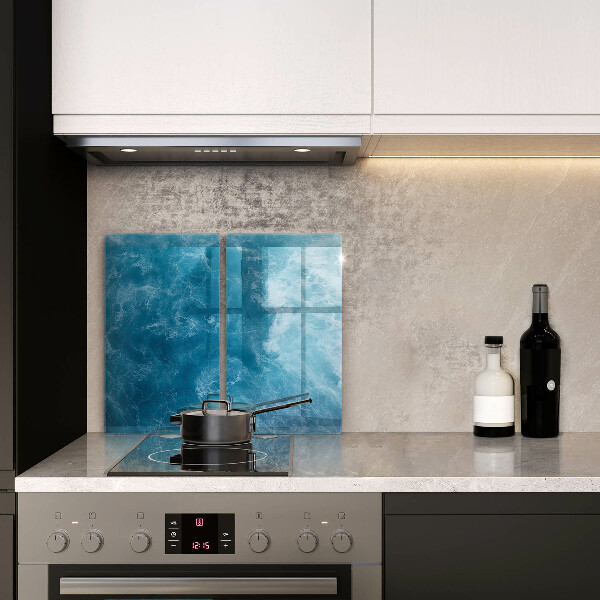 De vidrio templado Agua azul