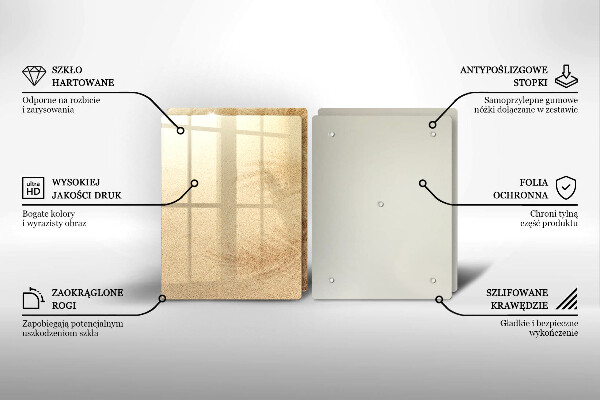 De vidrio templado Vacaciones de arena en la playa