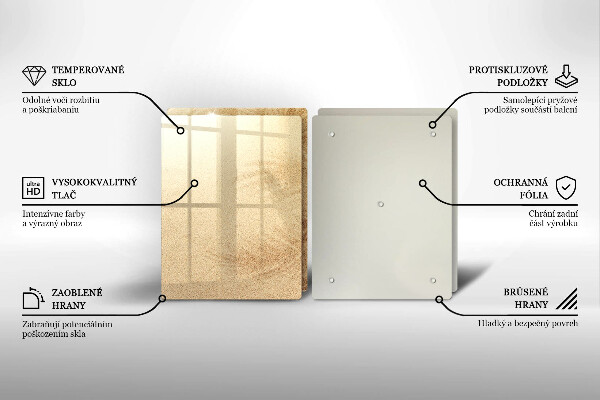 De vidrio templado Vacaciones de arena en la playa