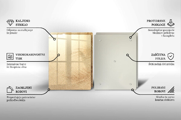 De vidrio templado Vacaciones de arena en la playa