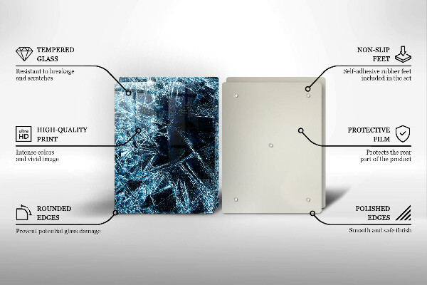 De vidrio templado Estructura del hielo afilado