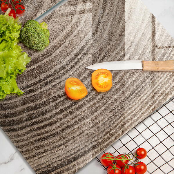 De vidrio templado Anillos de madera