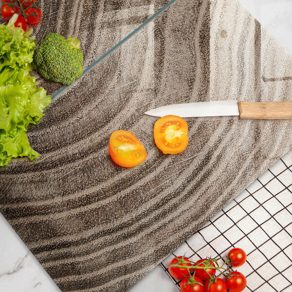 De vidrio templado Anillos de madera