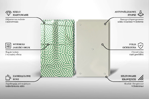 De vidrio templado Líneas abstractas