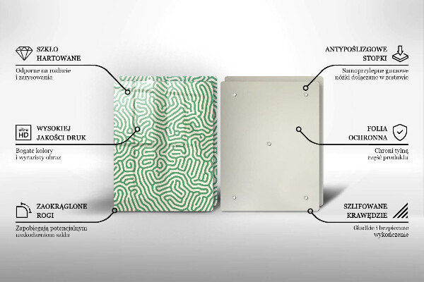 De vidrio templado Líneas abstractas