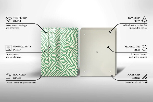 De vidrio templado Líneas abstractas